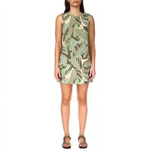 SANCTUARY Palm Camo Open Back  Sleeveless Dress XS